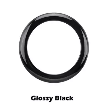 Декоративная наклейка на рамку с логотипом автомобиля для BMW 1 серии F20 F21 2011-2019, глянцевый черный/углеродное волокно, задняя крышка бейджа, кольцо, отделка