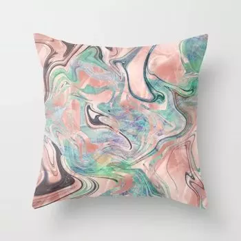 Декоративная наволочка 45x45 см, полиэстер/хлопок