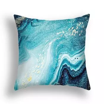 Декоративная наволочка Blue Marble 45x45 см