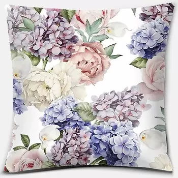 Декоративная наволочка из полиэстера велюра Rose Printing Series 40x40 см