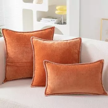 Декоративная наволочка из синели 45x45