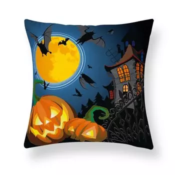 Декоративная наволочка полиэстер велюр Halloween Ghost Festival 40x40 см
