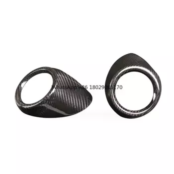 Декоративная панель на заднюю воздуховыпускную отверстие для Alfa Romeo Giulia 2017-2019, защитная рамка, аксессуары для интерьера из настоящего углеродного волокна