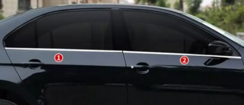 Декоративная полоса на окно автомобиля, наклейка, чехол для Skoda rapid sedan 2014-2023