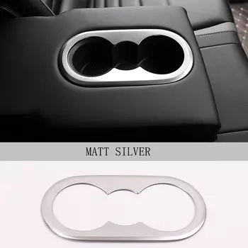 Декоративная рамка для заднего подстаканника для Volkswagen 2019-21 JETTA MK7 SAGITAR VW, декоративная отделка, объемная рамка, автомобильные аксессуары