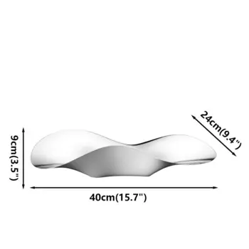 Декоративная тарелка PDQ из нержавеющей стали