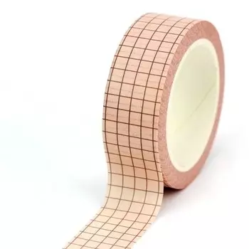 Декоративная васи лента GREATHOPE WASHI TAPE 10 м темно-бежевая