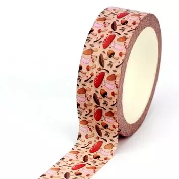 Декоративная винтажная лента GREATHOPE WASHI TAPE красная 10 м