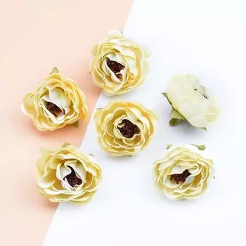 Декоративные цветы из шелка ZQCY, 10 шт.