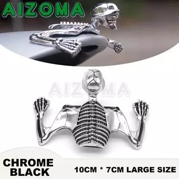 Декоративные фигурки для мотоцикла, 4,5 дюйма, 5,75 дюйма, 7 дюймов, для фары/крыла, черепа, скелета, стикеры для Harley Sportster Dyna XL XS