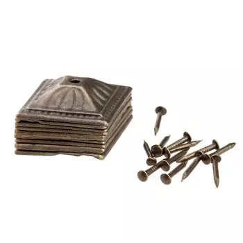 Декоративные гвозди для мебели Mootvgoo, железные, винтажные, 21x21 мм, набор из 10 штук