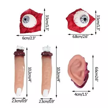 Декоративные имитации органов из латекса CYZIWEI, набор из 5 штук
