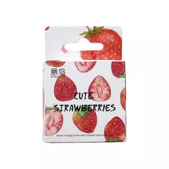 Декоративные Канцелярские Наклейки Etori Life, Дизайн Со Свежей Клубникой, Милый Креативный Клипарт Для Украшения Счета