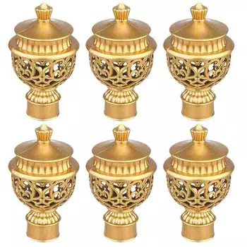 Пластиковые наконечники для карнизов золотые