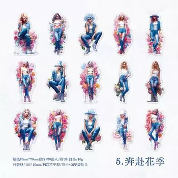 Декоративные наклейки Amengguo 30 шт.