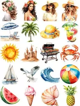 Декоративные наклейки для альбома TIAMECH