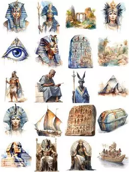 Декоративные наклейки «Египетская королева» TIAMECH