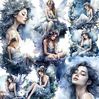 Декоративные наклейки Луна Ночная фея TIAMECH