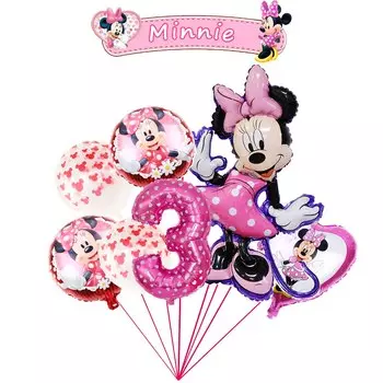 Декоративные шары Минни Маус 7 шт
