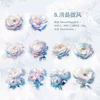 Декоративные стикеры для дневника "Радуга цветов", Alideco, 20 шт.