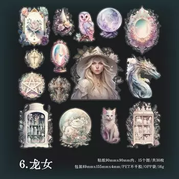 Декоративные стикеры для дневников Alideco 30 шт.