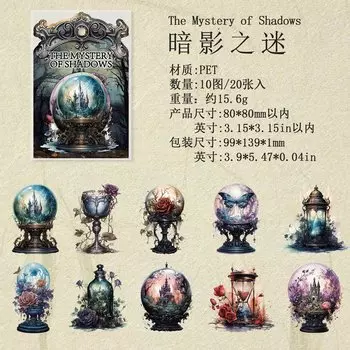 Декоративные зеркальные наклейки Mengtai