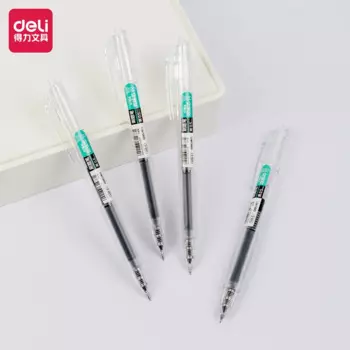 Deli гелевая ручка S08-E 0,5 мм чёрная