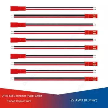 DelightFire JST 2-контактный провод 22AWG