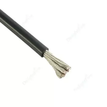 DelightFire Силиконовый кабель красный черный 10AWG-6AWG