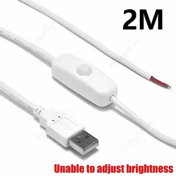 DelightFire USB кабель для светодиодной ленты с выключателем 1м/1.5м