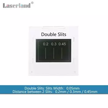 Деловой эксперимент с двойным разрезом, одинарные/двойные щели, решетка для дифракции помех, оптический физический эксперимент