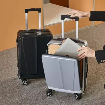 Деловой чемодан, 24 дюйма, чемодан на колесиках, ручной чемодан, универсальные чемоданы на колесиках, прочный и долговечный мужской чемодан