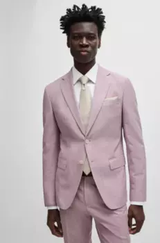 Деловой костюм для мужчин, костюмы высокого качества 2024, мужской стрейчевый облегающий костюм из двух предметов, однобортный Блейзер, костюмы, мужские брюки