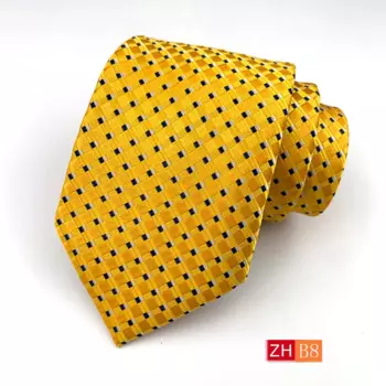 Деловой мужской галстук, комбинированный галстук из полиэстера, в стиле ручной работы 8 см, Лидер продаж, внешняя торговля, в наличии