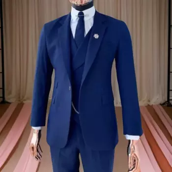 Деловые деловые мужские костюмы Slim Fit Свадебные смокинги для жениха Одежда для выпускного вечера 3-х предметный мужской костюм с брюками Жилет на заказ