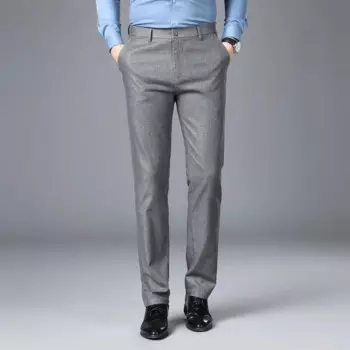 Деловые повседневные мужские костюмные брюки, весна/лето 2024, высококачественные повседневные клетчатые брюки, мужские прямые брюки