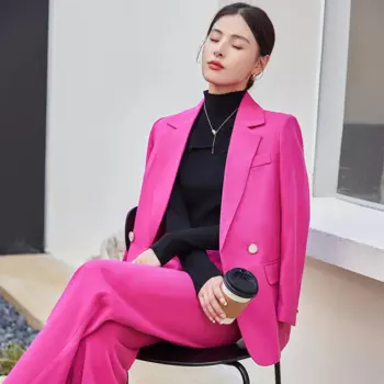 Деловые профессиональные женские деловые костюмы с широкими брюками и курткой, пальто, женские брючные костюмы в офисном стиле, блейзеры и брюки, комплект