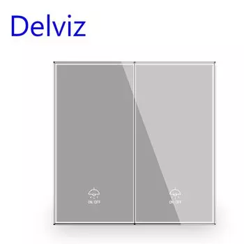 DELVIZ двухклавишный выключатель 16А