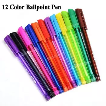 DELVTCH цветные шариковые ручки 12 шт.