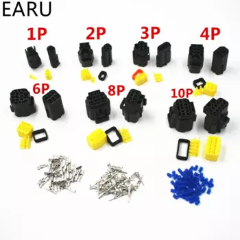 Denso 1.8 1 комплект 2/3/4/6/8/10-контактный разъем 2P 3P 4P 6P 8P 10P Водонепроницаемый герметичный уплотнительный разъем для автомобильного грузовика Электрический провод Кабельный разъем