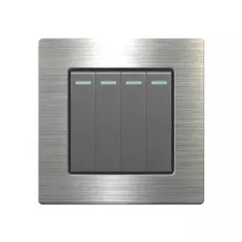 Depo Guye металлический серый переключатель с USB