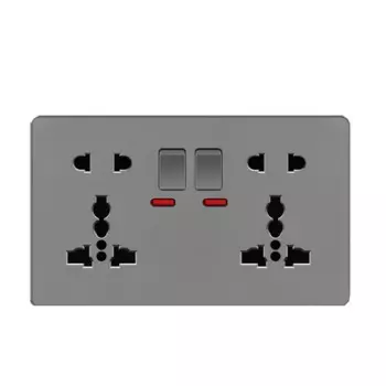 Depo Guye Универсальная двойная 5-контактная настенная розетка 220В