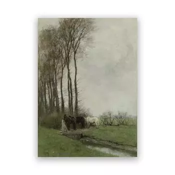 Деревенский пейзаж, картина маслом на холсте, Yoolife