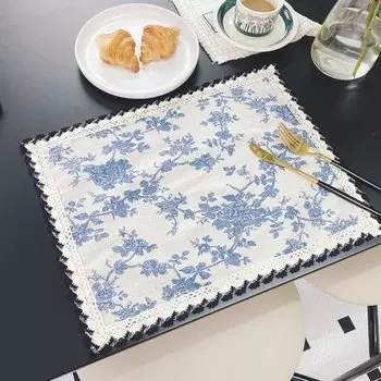 Деревенский тканевый коврик из полиэстера и хлопка