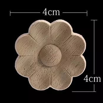 Деревянная аппликация цветок WMQE