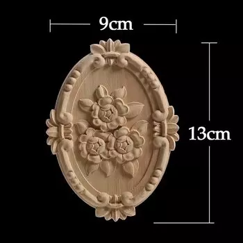 Деревянная аппликация WMQE, цветок