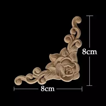 Деревянная аппликация WMQE, цветок