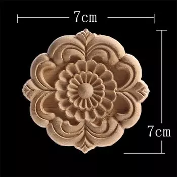 Деревянная аппликация WMQE, цветы