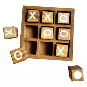 Деревянная игра Tic TAC Toe, настольные игры, забавная головоломка в помещении, путешествие для друзей, топ