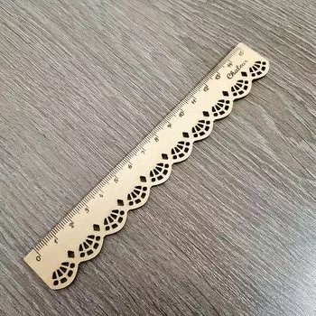 Деревянная кружевная линейка PYWNJU